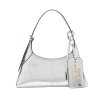 THE SMALL BELTED SACK IN METALLIC CRINKLE LEATHER